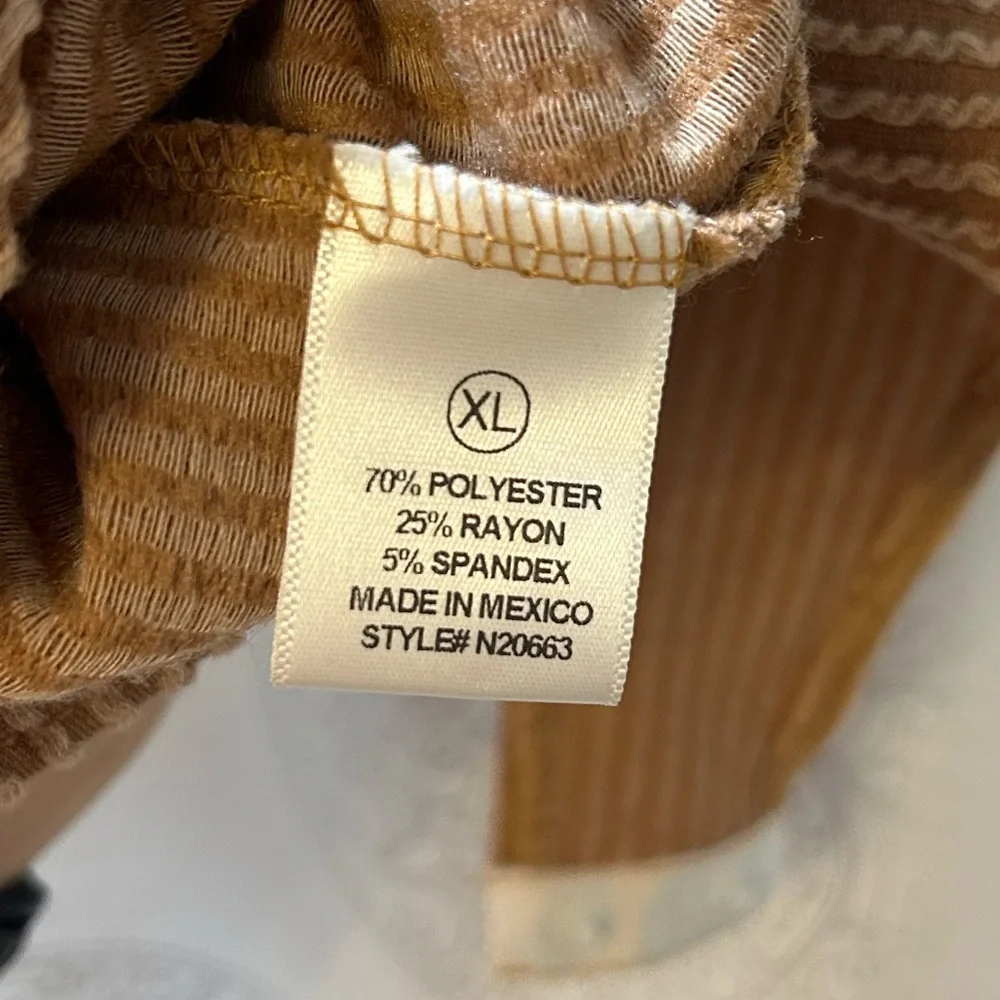 NWT Fashion Nova Taupe Chelsea Ribbed Bodysuit XL - Picture 6 of 6